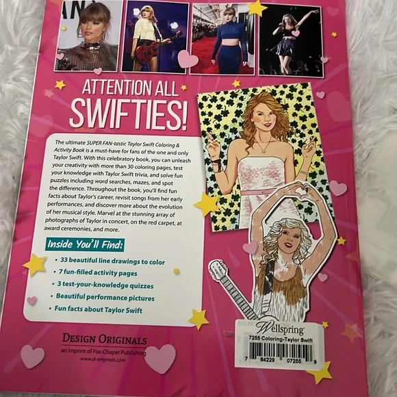 Taylor Swift Coloring & Activity Book - Picture 8 of 8